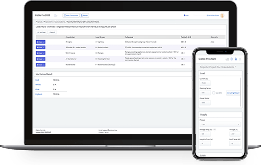 screenshot of Cable Pro Web